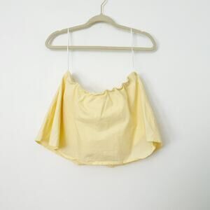 Yellow Aritzia Flowy Crop Top